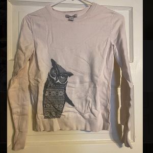 NWOT Bass size small owl sweater